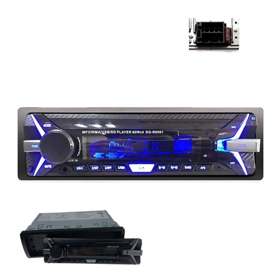 Car Stereo Audio Radio Bluetooth Newest FM AM TF/USB 3.5" Aux-In 1 Din 12V Detachable Panel Car MP3 Player In-dash ,Multi-Transmission
