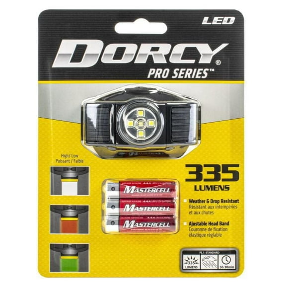Dorcy 335 Lumen Head Lamp, LED Headlamp