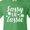 thumbnail image 4 of Inktastic Saint Patrick's Day Sassy Lil' Lassie with Shamrocks Youth T-Shirt, 4 of 5