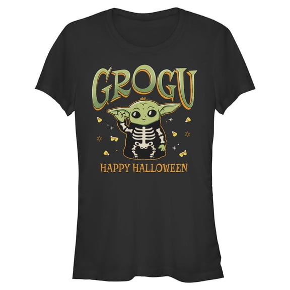 Juniors Star Wars: The Mandalorian The Child Skeleton Costume T Shirt
