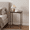 BLACK, variant on Sturdy Metal Frame Glass Side Table, Mini Compact End Table, Multipurpose Nightstand Ideal for Living Room, Bedroom, Patio and Small Spaces