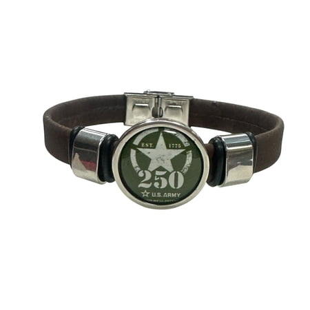 Unisex Brown Army Cork Bracelet - 250th Anniversary Collection | Officially Licensed