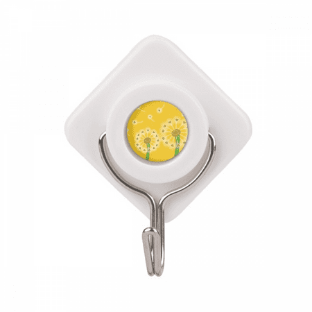 

Yellow Flower Dandelion Flowers Adhesive Wall Hooks Hanging Self Sticky