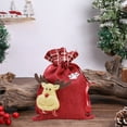 thumbnail image 2 of Christmas Candy Bag Gift Wrapping Shopping Burlap Drawstring Bag, 2 of 6