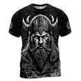 thumbnail image 2 of Viking Valhalla Odin God Norse Mythology Tribal Pattern 3D T-Shirt S-5XL, 2 of 4