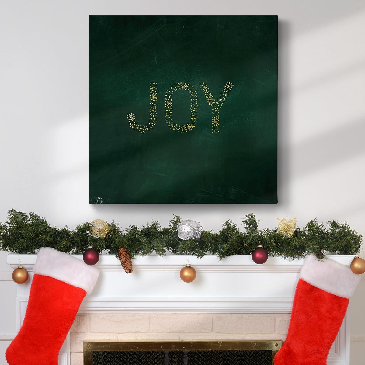 Joy Starburst - Green- Gallery Wrapped Canvas