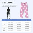 thumbnail image 4 of Pofeuu Pink And White Polka Dot Print Men's Pajama Pants, Soft Lounge Pajama Pants with big pockets for Men Plaid Pj Bottoms-Large, 4 of 6