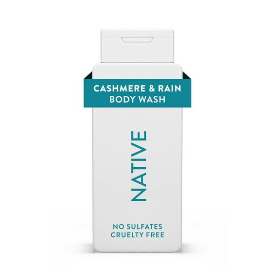 Native Body Wash, Sulfate Free, Paraben Free, Cashmere & Rain, for Women and Men, 18 oz