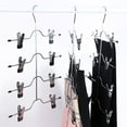 thumbnail image 2 of Multifunctional 4 Layer Stainless Steel Pants Hanger Rack Clip Skirt With 8 Clip, 2 of 10