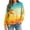 04-Yellow, variant on qafoshin Halloween Sweatshirts for Women Oversized Crew Neck Long Sleeve Printed Shirts Cute Pullover Plus Size Tops