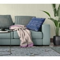 thumbnail image 5 of Amrita Sen Designs  18 x 18 in. Sephalina Paisley Leaves Broadcloth Indoor & Outdoor Zippered Pillow - Navy Blue, 5 of 5