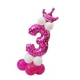 thumbnail image 4 of GUOOL All Numbers Crown Balloons Column Set Happy Birthday Arch Garland, 4 of 4