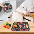 thumbnail image 3 of Yayeee Dish Drying Mat for Kitchen Counter 16" x 18" Microfiber Super Absorbent Coffee Decorative Pad, Red Abstract, 3 of 9