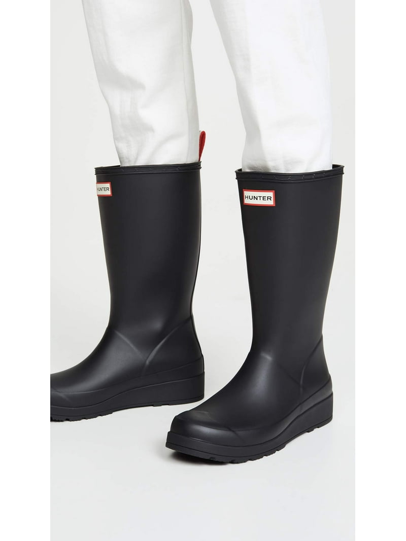 Hunter Women's Play Tall Rain Boot Black