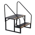 thumbnail image 2 of Garvee RV Steps with Handrail, Outdoor RV Stairs Step Portable Mobile Motor Home Stairs for Travel Trailer Pool Hot Tub Trampoline, 2 of 8