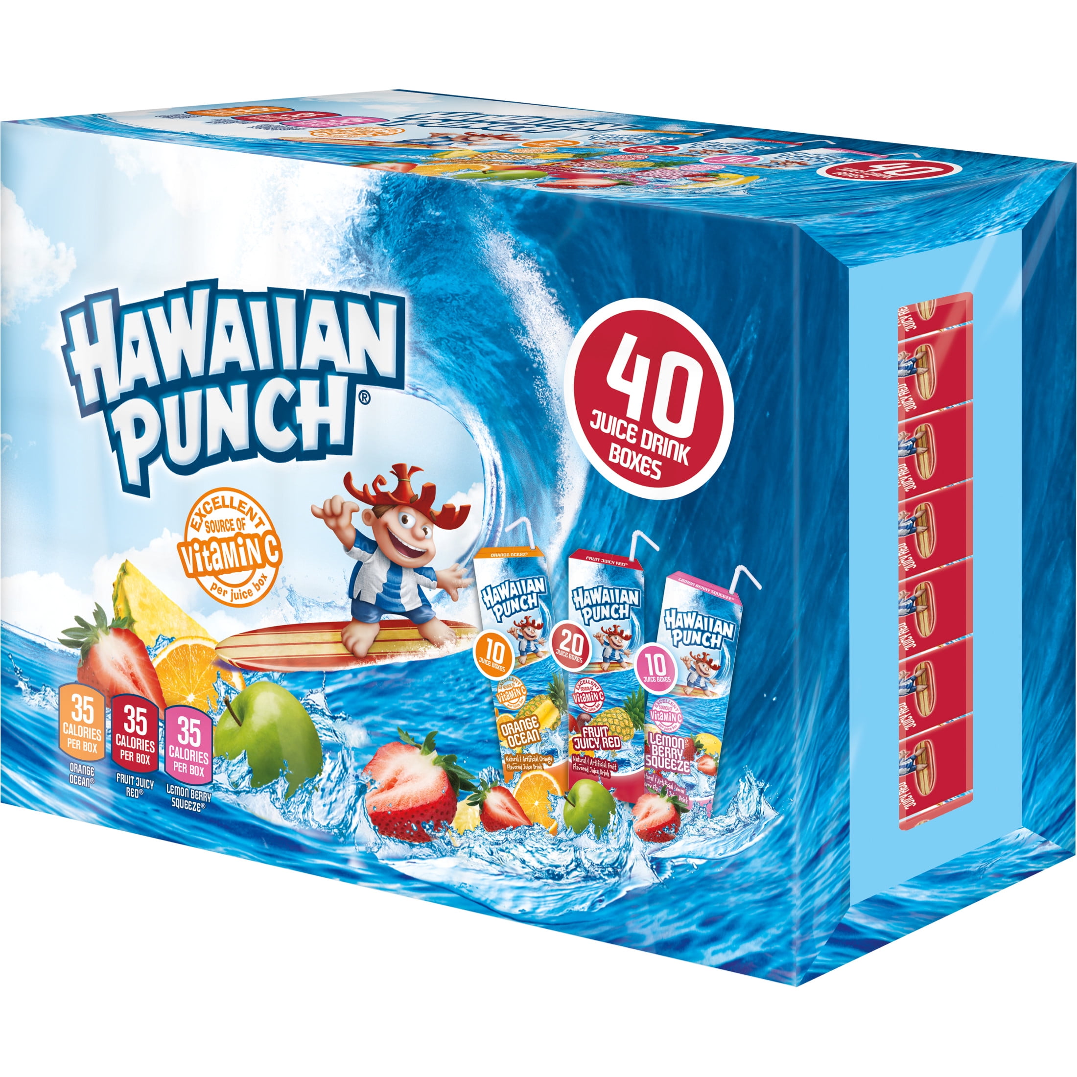 Hawaiian Punch Variety Case Juices, 6.75 Fluid Ounce Box, 40 Count