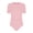 Pink, variant on Womens Special Needs Adaptive Clothing Short Sleeve Back Zipper Anti-Strip Bodysuit with Feeding Tube Purple S