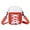 Red, variant on Kukoosong Crossbody Bags for Women Simulation Beach Boho Shoulder Bag Stripes Paneled Canvas Crossbody Bag Red