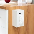 thumbnail image 6 of Lloopyting Tissue Box Cover Kleenex Tissues Cube Boxes Multi-Function Desk Tray Wall-Mounted Bathroom Paper Towel Storage Box Home Decor Room Decor White 20.5*10.2*11.9cm, 6 of 7