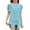 Blue, variant on Girls Puff Short Sleeve Tops Kids Basic Summer T Shirts Solid Color Crewneck Tees Shirts for 4-14Years