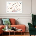 thumbnail image 2 of Wynwood Studio 'Birds in the Fall' Animals Framed Wall Art Print - White, Orange, 2 of 4