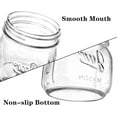thumbnail image 3 of 12 Pack Wide Mouth Mason Jars, 12 Oz Glass Canning Jars with Airtight Lids, Clear Mason Spice Jars for Jam, Honey, Jelly, Sauces, Yogurt, 3 of 7