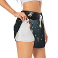 thumbnail image 1 of Balery North American Bald Eagle Pantalones cortos deportivos para mujer con forro y dos bolsillos, elásticos, para entrenamiento, gimnasio, yoga-Medium, 1 of 7