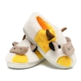 thumbnail image 2 of Cow Cute Cozy Fuzzy Slippers For Women Winter Warm Plush Comfy Indoor Outdoor Slippers Yellow 42, 2 of 6
