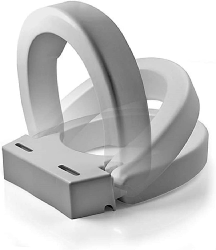 Maddak TallEtte Elevated Hinged Toilet Seat, 350 Lb. Capacity