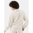 thumbnail image 4 of No Boundaries Half Zip Plush Pullover with Pockets, Women's and Women's Plus, 4 of 11