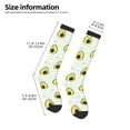 thumbnail image 5 of Daiia Sports Socks Avocado of a Hear Printed Novelty Crew Socks for Men Women Knee High Socks Cotton Socks Soft & Breathable Support Unisex Socks, 5 of 9