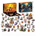 thumbnail image 7 of Halloween Advent Calendar Pumpkin House Haunted Mansion Building Block Kit, 31 Days Countdown Toys 1328pcs, 7 of 7