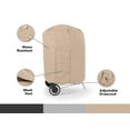 thumbnail image 3 of Covermates Charcoal Kettle Grill Cover - Heavy-Duty Polyester, Weather Resistant, Mesh Vent, Grill and Heating-Ripstop Tan, 3 of 8