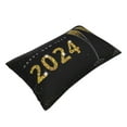 thumbnail image 3 of Naloa Happy New Year 2024 (2) Pillowcase, Throw Pillowcase, Wrinkle-Free, Stain-Resistant with Hidden Zipper for Bedroom Sofa - 20"x30", 3 of 9