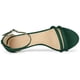 thumbnail image 4 of Sandalias De Correa De Tobillo Zapatos Tacón Bajo De Aguja Para Mujeres Verde 36, 4 of 6