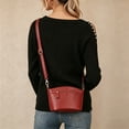 thumbnail image 3 of URSOFINE Women's Genuine Leather Crossbody Purse Multi-Zipper Bucket Bag Lightweight Casual Shoulder Bag for Everyday & Travel, 3 of 8