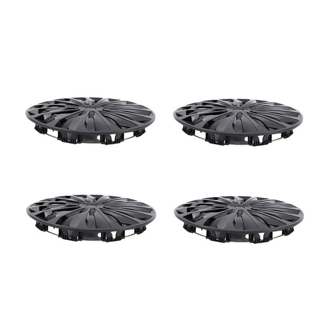 Enjoliveurs de Roue de 15 Pouces, Ensemble de 4 Enjoliveurs de Roue Universels en ABS à Pression avec Conception Résistante aux Impacts pour Voiture Camion VUS Roues en Acier R15