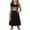#0312-Black, variant on Girls Easter Printed Flutter Sleeve Summer Dress Sleeveless Crew Neck Casual Lightweight Floral Easter Party Dress for Kids