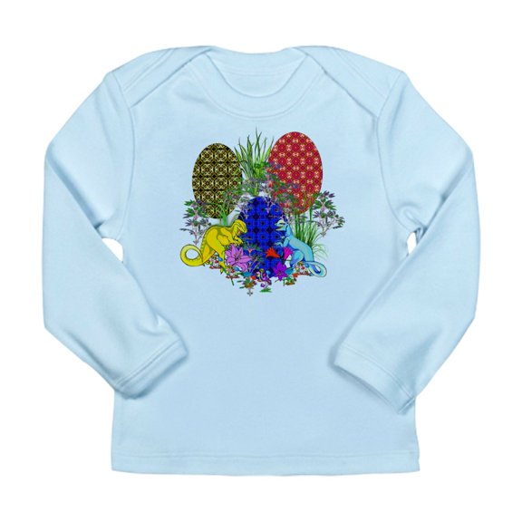 CafePress - Dinosaur Easter Eggs Long Sleeve Infant T Shirt - Long Sleeve Infant T-Shirt