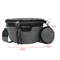 thumbnail image 6 of Fashion Rhinestone Waist Belt Bag Shoulder Crossbody PU Leather Chest Phone Pack, 6 of 6