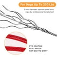 thumbnail image 5 of Pet Tie Out Cable 10ft Strong Braided Steel for Dogs up to 125 lbs, 5 of 6