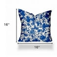 thumbnail image 3 of HomeRoots 16" X 16" Blue And White Zippered Coastal Throw Indoor Outdoor Pillow, 3 of 5