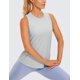 thumbnail image 3 of Musculosa CRZ YOGA Racerback Sin Mangas Gris Plata Talle L, 3 of 5