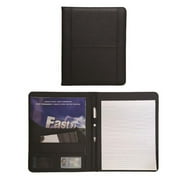 Debco SL8206 PVC Notebook Padfolio - Black - 12 Pack