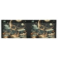 thumbnail image 6 of Yayeee Kitchen Valance Rod Pocket 54" x 18" Living Room Window Curtain, Black Dinosaur, 6 of 6