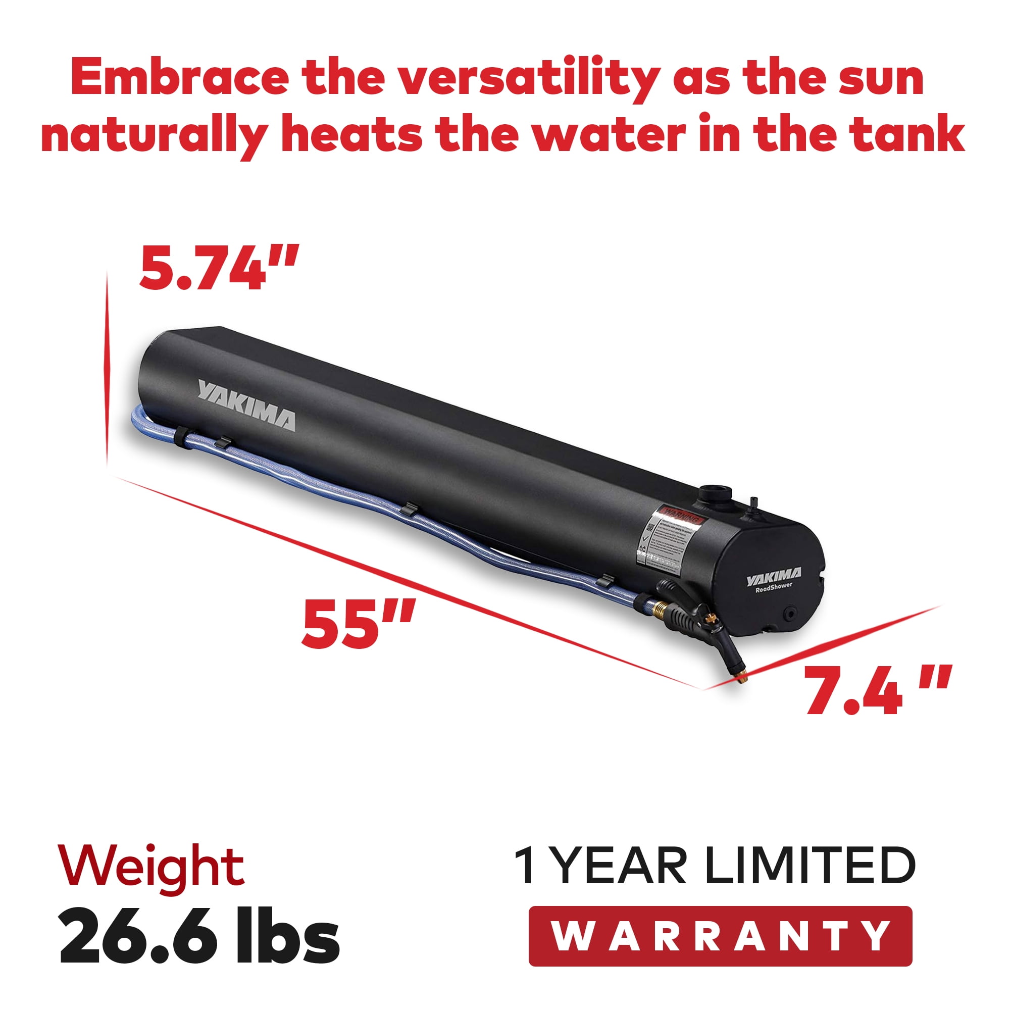 YAKIMA RoadShower(ロードシャワー)7ガロンタイプ YAKIMA RoadShower Medium 7 Gallon Portable Pressurized Water