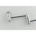 thumbnail image 3 of Kingston Brass KS8101DX Concord Wall Mount Pot Filler Kitchen Faucet, Polished Chrome, 3 of 5
