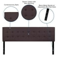 thumbnail image 4 of Lennox Tufted Upholstered King Size Headboard in Brown Vinyl, 4 of 9