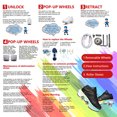 thumbnail image 5 of Roller Skate Shoes for Men and Women, Row Deform Wheel Roller Skates with LED Lights, Sneakers with Wheels for Girls Boys, 5 of 7