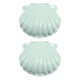 thumbnail image 1 of 2 PCS Bandejas de jabón Forma de concha de mar Platos de jabón Platos de jabón de plástico Recipientes de jabón, 1 of 4